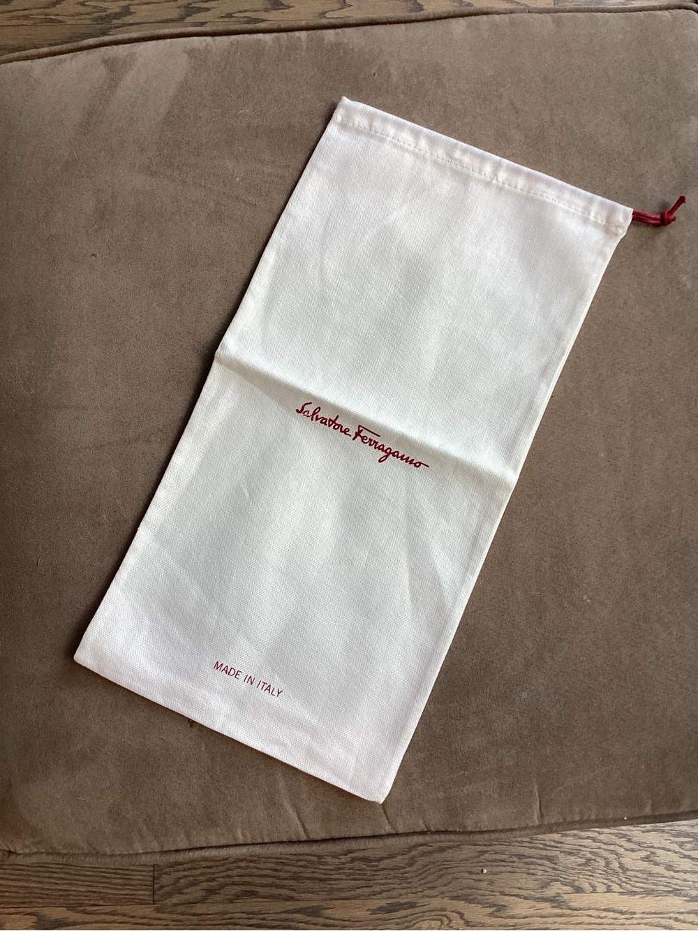 Salvatore Ferragamo Shoe Bag with Red Logo